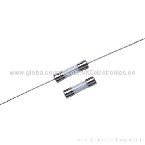 Glass tube fuse, time delay, 5.2 x 20mm, cULus PSE certified, complies with RoHS and REACH